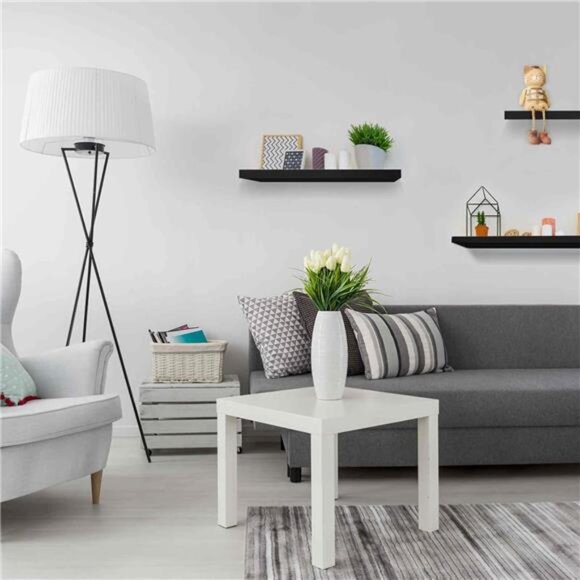 Floating Shelves Wall Shelf Solid Wood for Bathroom Bedroom Kitchen - Picture 6 of 7